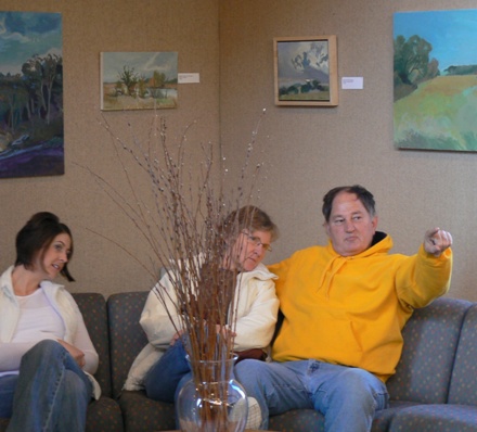Branched Oak resident talks about an impressionistic work