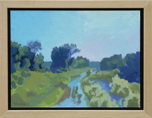 Afternoon, Wakenda Creek  9 x 12  Framed