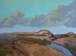 Bank on Wakenda Creek, Carroll  County 24 x 30 Acrylic