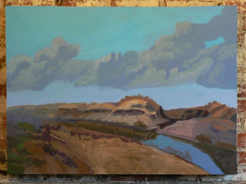 Bank On Wakenda Creek, Carroll County 24 x 30 Cradled panel
