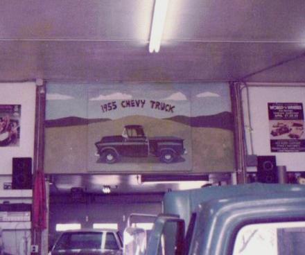 Chevy Truck interior mural by Karl Marxhausen_6 ftx4ft_1983