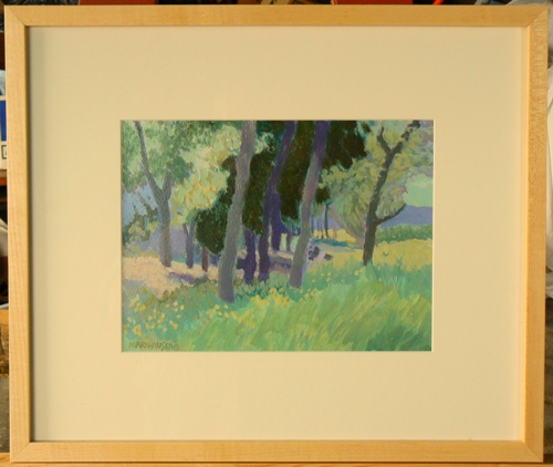 Glade  9 x 12  Framed in mat