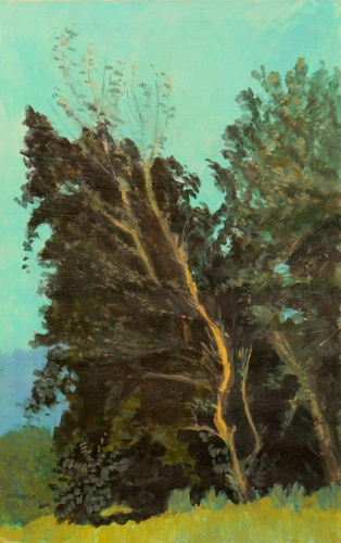 Leaning Tree by Karl Marxhausen Acrylic on panel