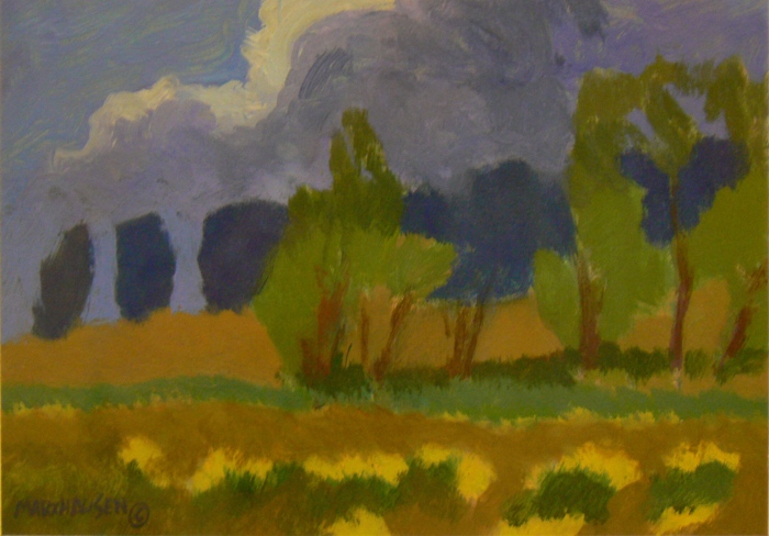 Meadow l  9 x 12  Acrylic