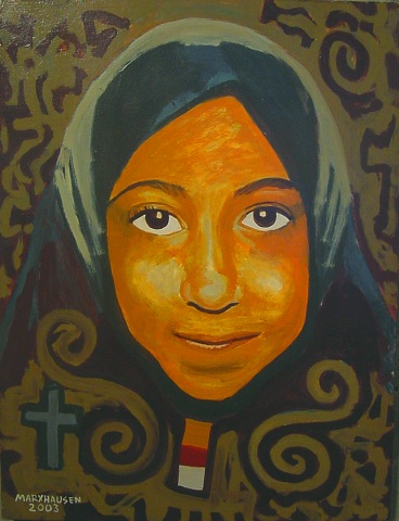 My Sister In Ethiopia 18 x 24 Acrylic
