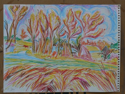 Fall pastel by Joe tonnar
