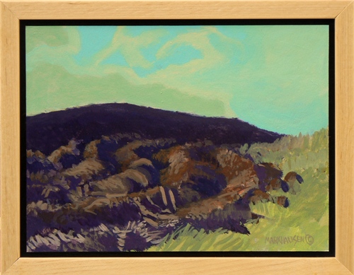 Plowed Earth  9 x 12  Framed