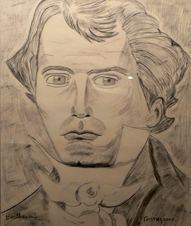 Portrait of Beethoven by Joe Tonnar