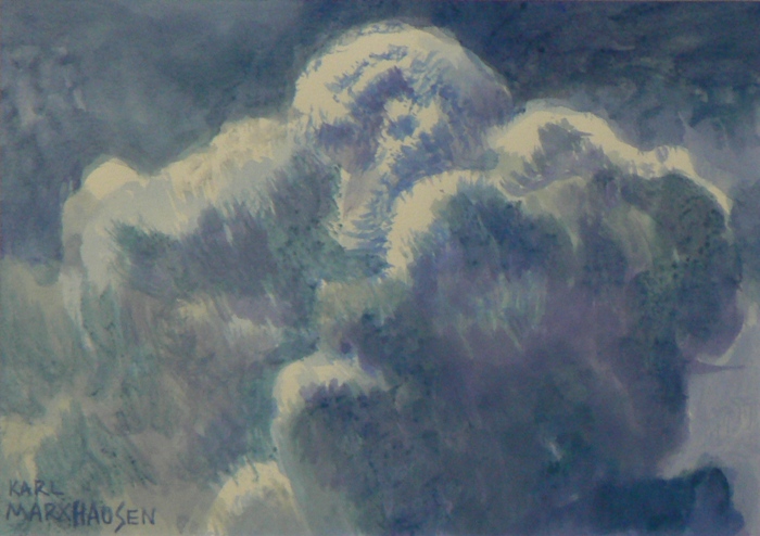 Puffy Clouds 9 x 12 Acrylic