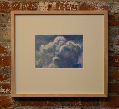 Puffy Clouds 9 x 12 Framed in mat