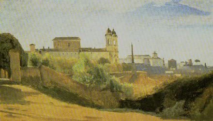 Rome. View From Garde by Corot