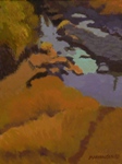 Stanley Creek in Orange and Blue by Karl Marxhausen