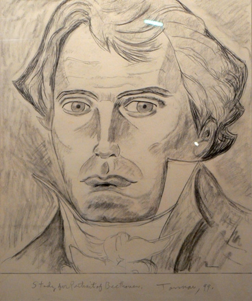 Study For Portrait of Beethoven by Joe Tonnar