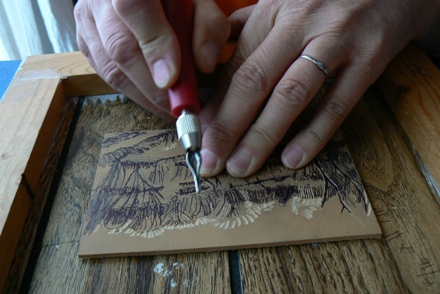 lino cutting