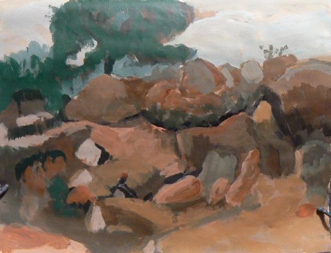 study of Corot's "Quarry"