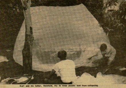 Plastic tent 1975