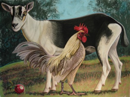 Rooster And Goat by Nora Othic